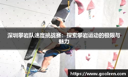深圳攀岩队速度挑战赛：探索攀岩运动的极限与魅力